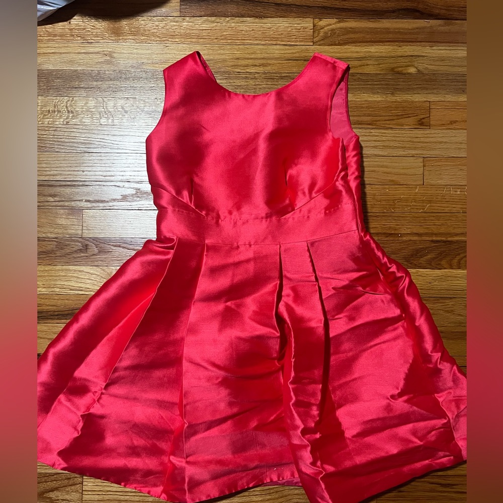 Kate Spade bow dress, hot pink fit and flare bow dress